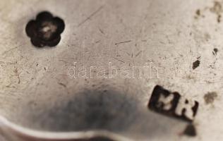 Ezüst (Ag.) kanál, jelzett, mesterjeggyel (BR) nettó:67 g, h:21,5 cm