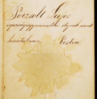 1872 Igazságügyi Minisztériumba írnoki kinevezés bér ill. lakpénz megállapítással. Eskütételi kiegés...