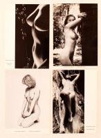 1982 Akt-mappa, akt fotókat bemutató nyomtatott fotógyűjtemény sok képpel