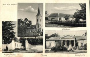 Verseg, Római katolikus templom, Zoltán és Majthényi kastély, Hősök tere (Rb)