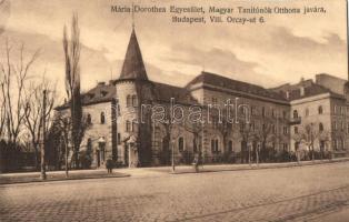 Budapest VIII. Mária Dorothea Egyesület, Magyar Tanítónők Otthona javára (EK)