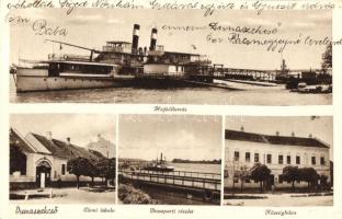 Dunaszekcső, Hajóállomás, Elemi iskola, Községháza (EK)