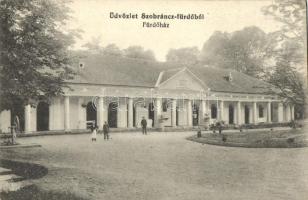 Szobráncfürdő, fürdőház, kiadja Scharf Béla / spa