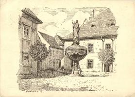 Sopron, Orsolya tér, szobor s: Rutheried (EK)