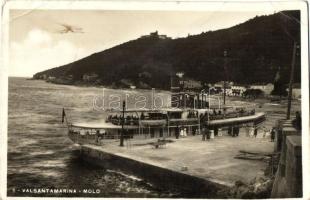 Moscenicka Draga, Draga di Moschiena, Val Santamarina; pier, ship (fa)