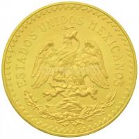 Mexikó 1947. 50P Au "Függetlenség Centenáriuma" (41.8g/0.900) utánveret T:2 Tanúsítvánnyal...