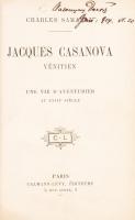 CH. Samaran: Jacques Casanova. Vénitien. Paris, 1914, Calmann - Lévy. Félbőr kötésben, aranyozott, d...