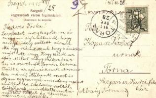 Szeged, Kegyesrendi városi főgimnázium, díszterem és kápolna; Báló János kiadása