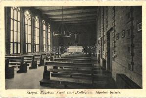 Szeged, Egyetemi Szent Imre kollégium, kápolna belseje