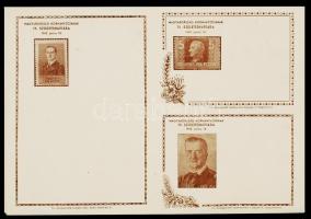 1943 Magyarország kormányzójának 75. születésnapja alkalmából kiadott nyomtatvány