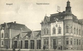 Szeged, Tűzoltólaktanya; Grünwald Herman kiadása