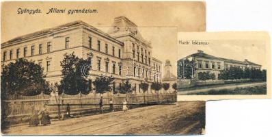 Gyöngyös, Állami gimnázium leporellocard