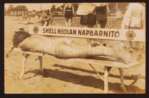 cca 1930 "Shell neolan napbarnító", fotólap, 14x9 cm