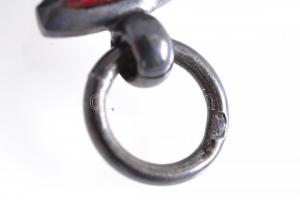 1916-1918. "Ezüst Érdemkereszt a Vitézségi Érem szalagján" ezüst kitüntetés karikán jelzés...