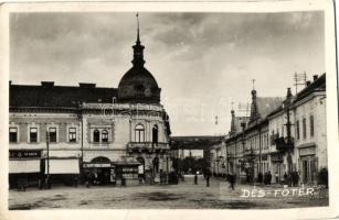 Dés, Fő tér, könyvtár / main square, library (EK)