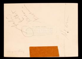 cca 1930 A komáromi vár sarokbástyája, a Hungária Magazinban megjelent fotó, hátoldalon feliratozva,...