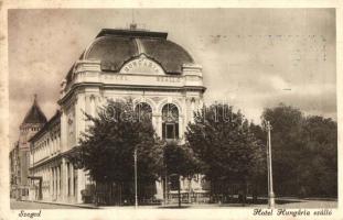 Szeged, Hungária szálló (hátoldalon a Magyar Kereskedelmi Utazók 1935. évi országos kongresszusának díszebéd étrendje) (fl)