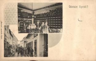 Eger, Baross nyomda, üzletbelső (fa)