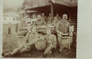 1918 Gyimesbükk, Havas-patak, katonák csoportkép / WWI soldiers group photo - 2 db régi képeslap / 2...