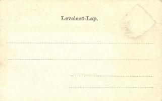 Szeged, Casino, kereskedelmi és iparkamara, színház; címer / coat of arms, litho