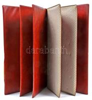 Műbőr jelvény berakóalbum 4 oldallal használt állapotban