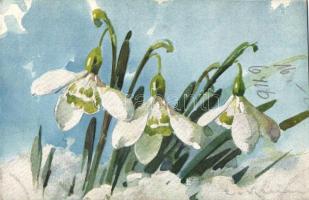 Snowdrop, Künstlerkarte No. 3960. Serie 167. s: Klein