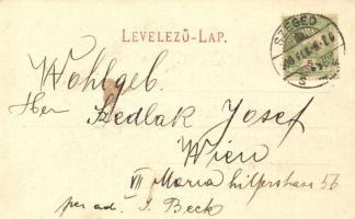 Szeged Felsőtanya, Szatymazi domb, Tóth Molnár Ferenc eredeti festménye után; Gerő S. kiadása