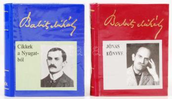 2 db Babitscsal kapcsolatos minikönyv-Babits Mihály:Cikkek a Nyugatból; Jónás könyve. Kiadói kartonált kötés, jó állapotban, bontatlan csomagolásban.