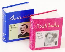 2 db minikönyv-Babits Mihály: Cikkek a Nyugatból; Török Sophie: Nem vagy igazi! Bp., 1985-1995. Kiad...