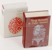 2 db minikönyv-Virág Benedek és Falka Sámuel; Nagy Sándor dolgairól. Kiadói műbőr kötés, jó állapotb...