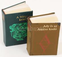 2 db minikönyv-Ady és az Amicus Kiadó. Bp., 1993. Kiadói műbőr kötés, 747. sorszámozott kiadás, kiss...
