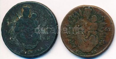 1763. PH-KM Poltura Cu "Mária Terézia" (2x) T:3
Huszár: 1751., Unger III.:1270.c