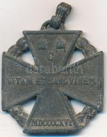 1916. "Károly-Csapatkereszt" cink kitüntetés mellszalag nélkül T:2- Hungary 1916. "Karl Troop Cross" zinc decoration without ribbon C:VF