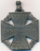 1916. "Károly-Csapatkereszt" cink kitüntetés mellszalag nélkül T:2-
Hungary 1916. "Ka...