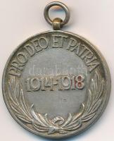 1929. "Magyar Háborús Emlékérem" ezüstözött bronz kitüntetés, peremen "BRONZ" jelzés, mellszalag nélkül T:2- Hungary 1929. "Hungarian Commemorative War Medal" silver plated bronze decoration, "BRONZ" hallmark on the edge, without ribbon C:VF NMK 419.