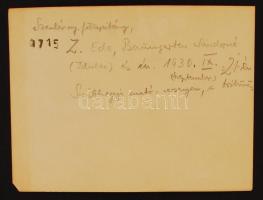 1930 A svábhegyi autóverseny tribünje, hátulján feliratozva, 11×8 cm