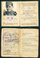 1927 + 1939 2 db cserkész igazolvány