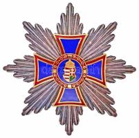 ~2005. Belügyminisztériumi megrendelésre készült, Sólyom László köztársasági elnök által adományozott állami kitüntetés, zománcozott kereszt ezüstözött csillagon, eredeti dísztokban T:1