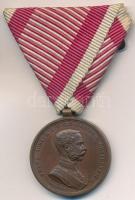 1914. "Ferenc József Bronz Vitézségi Érem", "Der Tapferkeit" Br kitüntetés mells...