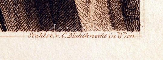 cca 1850 Fiatal fiú portréja, Barabás Miklós festménye nyomán metszette Karl Mahlknecht (1810-1893),...