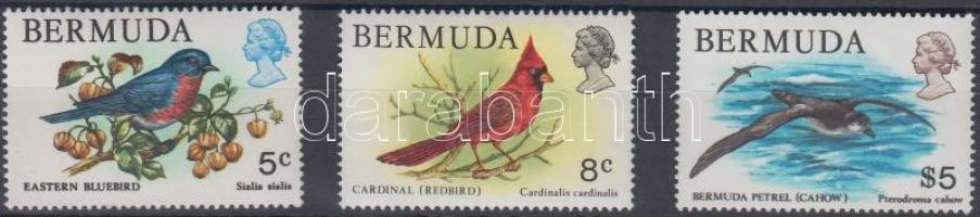 Forgalmi bélyegek: Madár 3 érték, egyik záró, Definitive stamp: Bird 3 values, one is closing