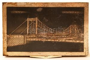 cca 1905-1960 2 db régi fa berakású fém doboz, különböző méretekben