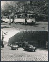 Villamosok Budapesten. Régi fotók. 9x14cm