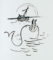 Babits Mihály: Jónás könyve. Leírta és rajzolta Borsos Miklós. Bp., 1974, Szépirodalmi Könyvkiadó. B...