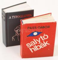 2 db minikönyv-Paizs Gábor: Salytó hibák. Debrecen, 1983. Kiadói kartonált kötés, jó állapotban; A t...