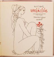 Reich Károly: Variációk. Devecseri Gábor versével. Kiadói műbőr kötés, jó állapotban