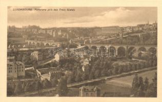 9 db főként megíratlan, RÉGI, luxemburgi városképes lap: Luxembourg, Echternach / 9 old postcards fr...