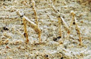 N. M. jelzéssel: Ölelkező pár, terméskő szobor, kis lepattanásokkal, m: 26 cm