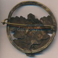 ~1920-1930. Bonz vadász jelvény (38mm) T:2