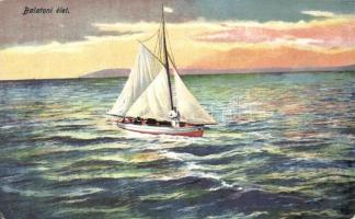 42 db RÉGI balatoni városképes lap, néhány a Képzőművészeti Alap kiadása / 42 old postcards, lake Ba...